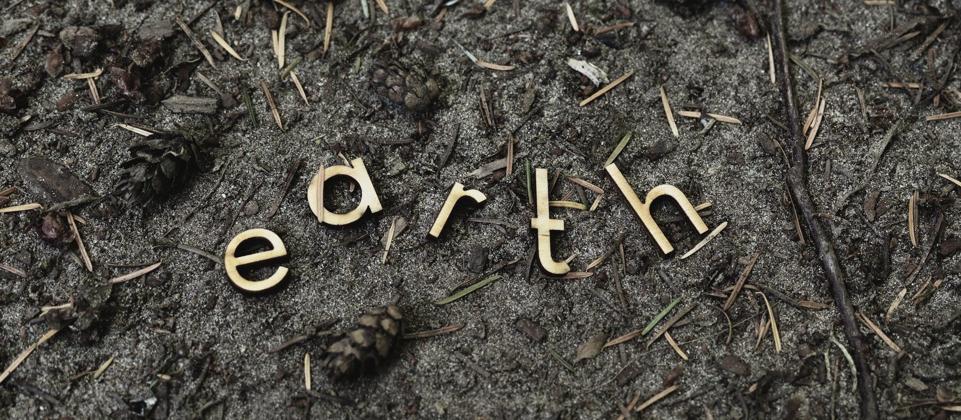 garden soil and the word earth